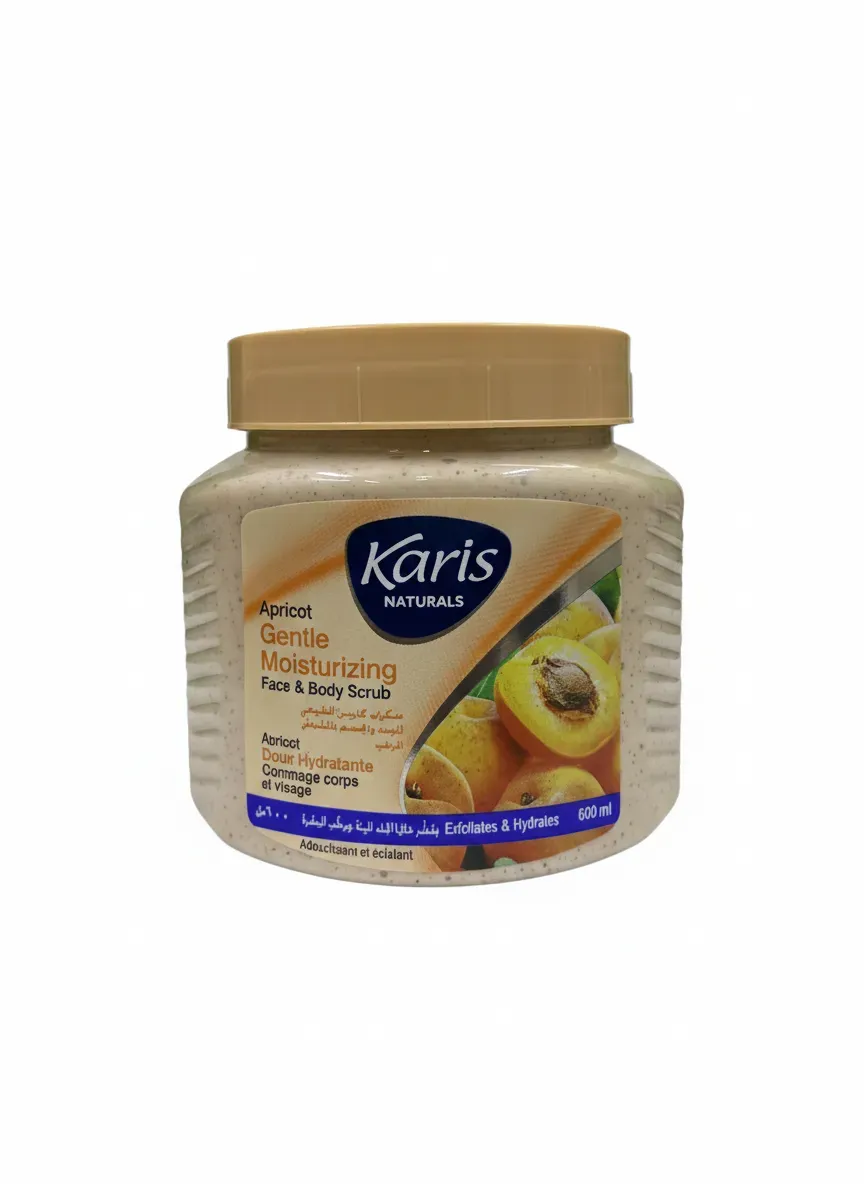 صنفرة كارس للوجه والجسم بالمشمش 600 مل - Karse Apricot Face & Body Scrub – 600 ml