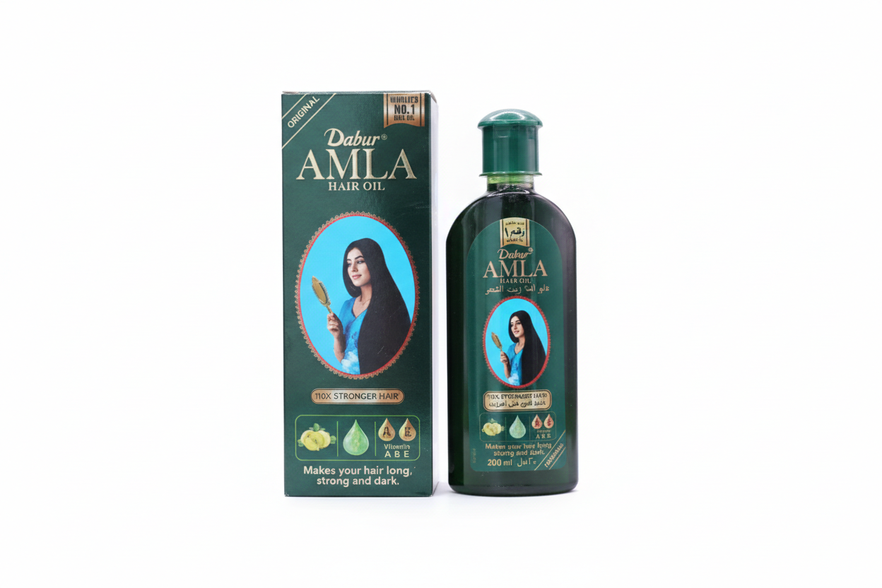 زيت دابر املا مع فايتمين   200 مل - Dabur Amla Hair Oil with Vitamins A & E