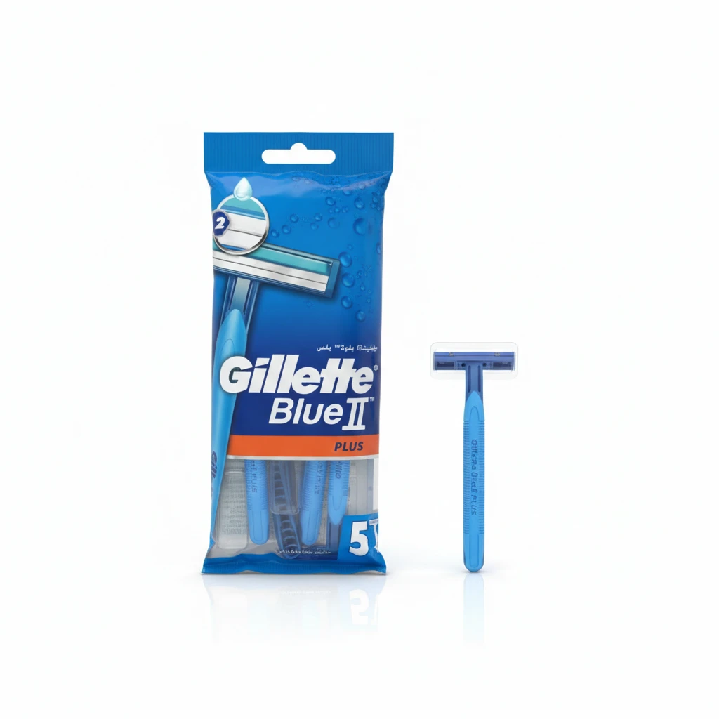 شفرات حلاقة جليت بلو 4 قطعة - Gillette Blue 4‑Pack Razor Blades — 4 pieces