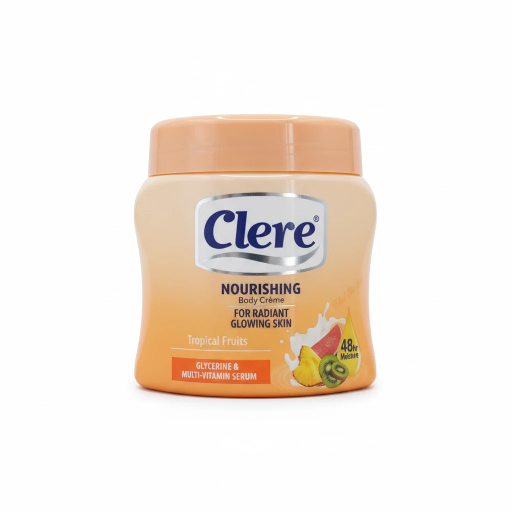 كريم كلير للجسم بنكهة الفكهة الإستوائية 500م - Clere Body Creme Tropical Fruit 500m