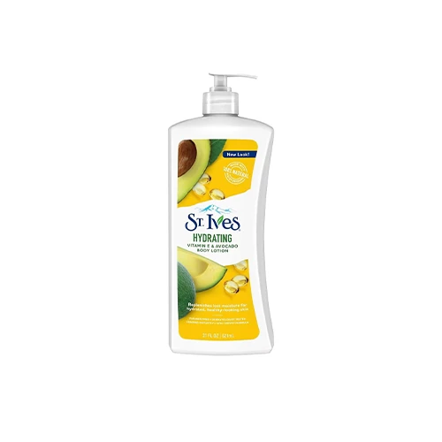 لوشن الجسم استيف نترطيب مكثف بفايتامين اي والافكادو - St. Ives Hydrating Body Lotion Vitamin E & Avocado
