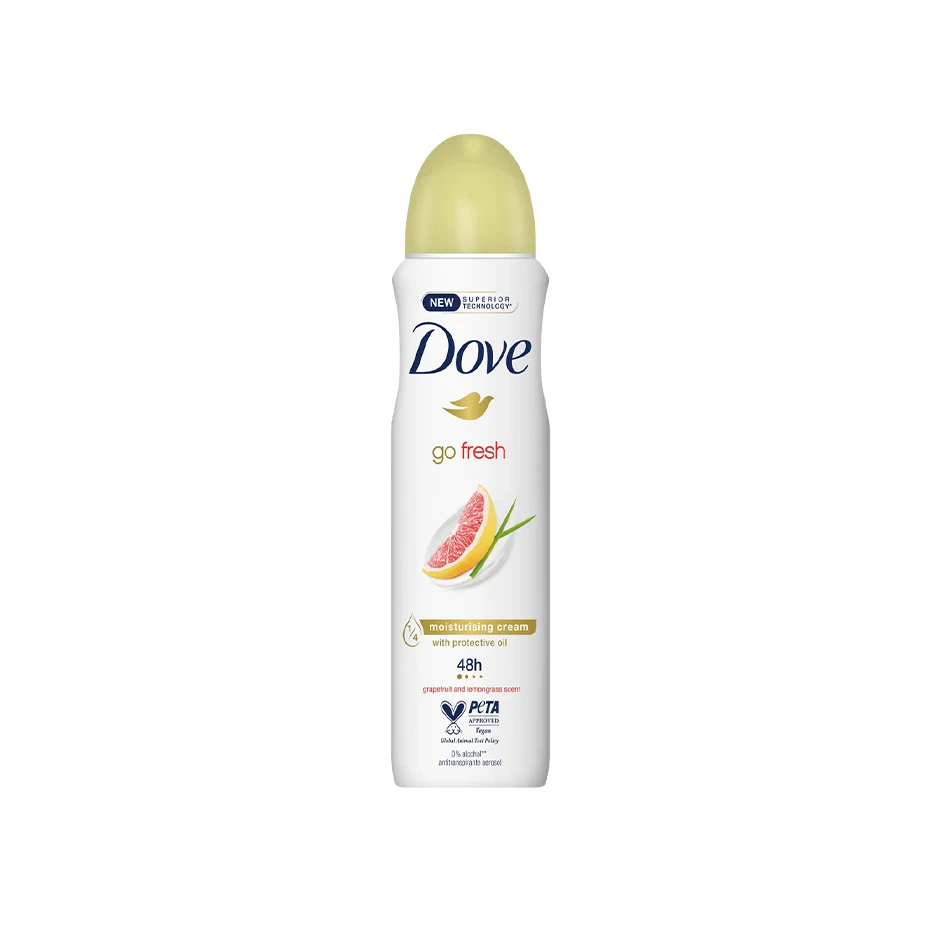 مزيل العرق دوف بخاخ 250 مل جريب فروت - Dove Go Fresh - Grapefruit & Lemongrass Scent 250ml