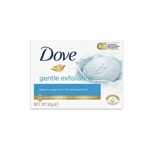 صابونة دوف لبشرة أكثر نعومة وتقشير لطيف وترطيب أكثر